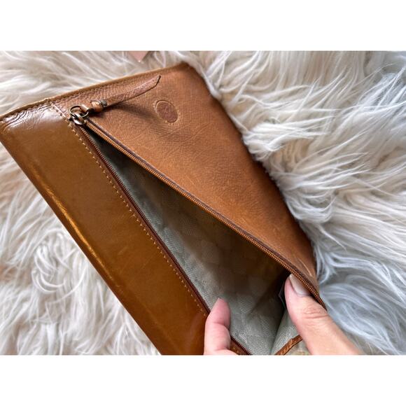 Velez Women's‎ Embossed Leather Clutch Wallet Timeless Everyday Casual Brown - Picture 7 of 11